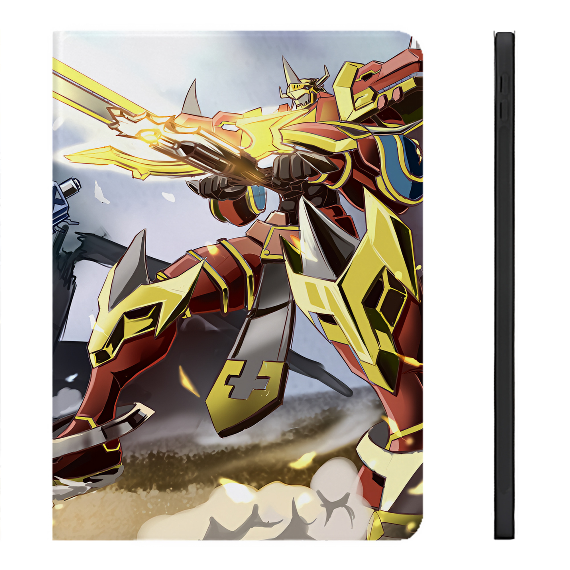 （画像用） Digimon デジタルモンスター/デジモン IPadケース ペンホルダー付き ブックスタイルデザイン